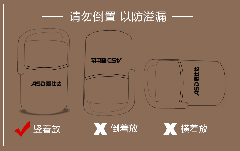 爱仕达保温提锅304不锈钢家用保温壶保温饭盒保温带盖手提便当盒1.5L