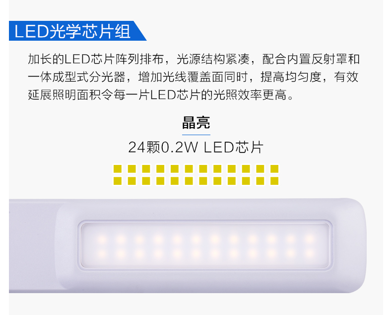 飞利浦台灯led台灯折叠学生书桌儿童学习阅读宿舍卧室床头小台灯 两色可选