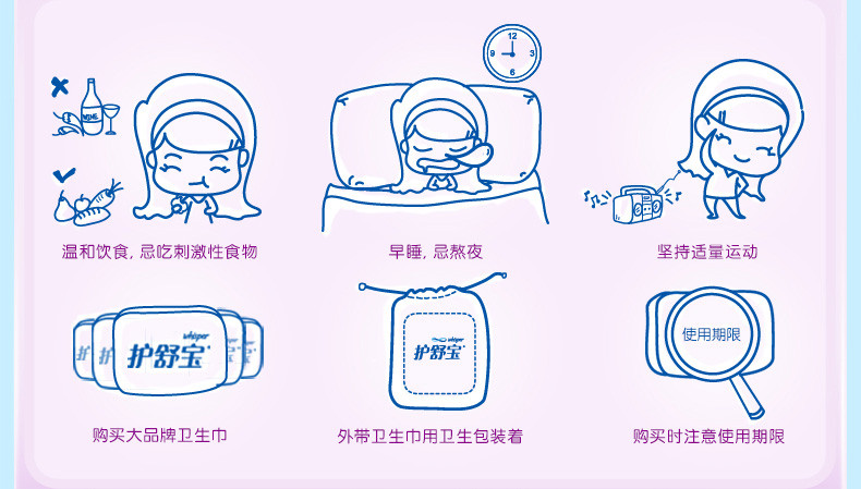 护舒宝 隐形净洁护垫无香型组合装72片*3包