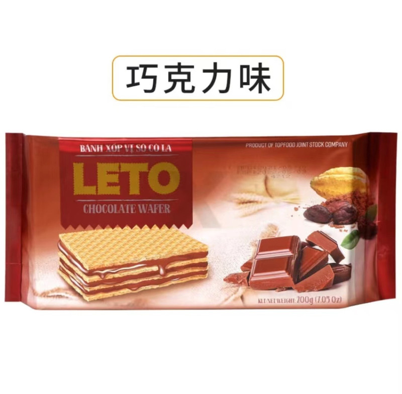 LETO 200g LETO榴莲味威化饼干