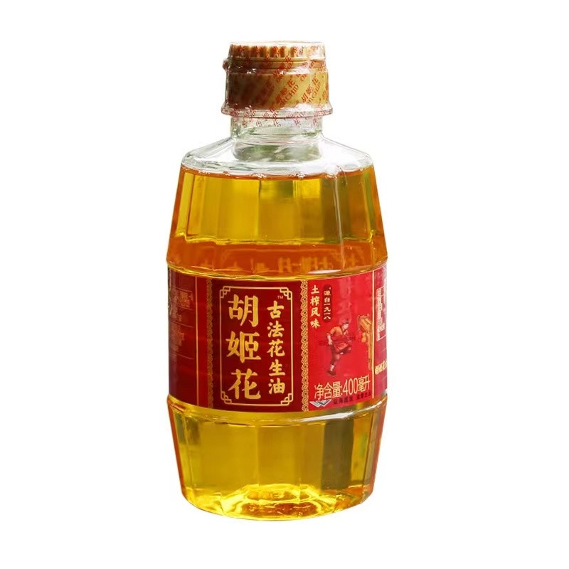 胡姬花 古法土榨花生油400ml*2瓶