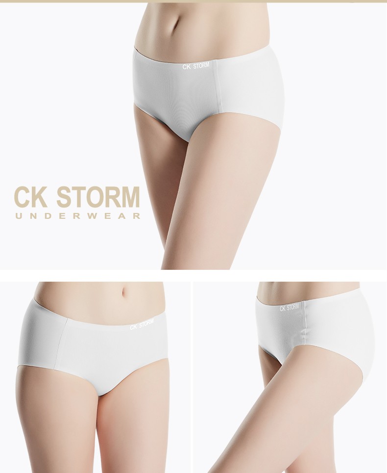 CK STORM 女士内裤商场款精梳棉三角裤 2条装