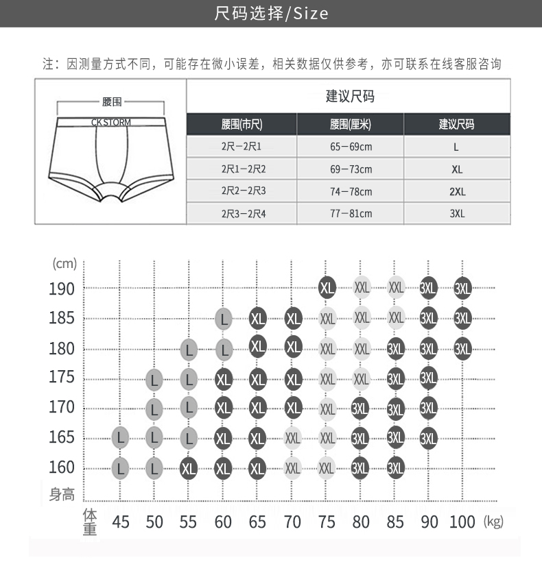 CK STORM 男士内裤 商场同款冰丝无痕中腰平角裤 2条礼盒装