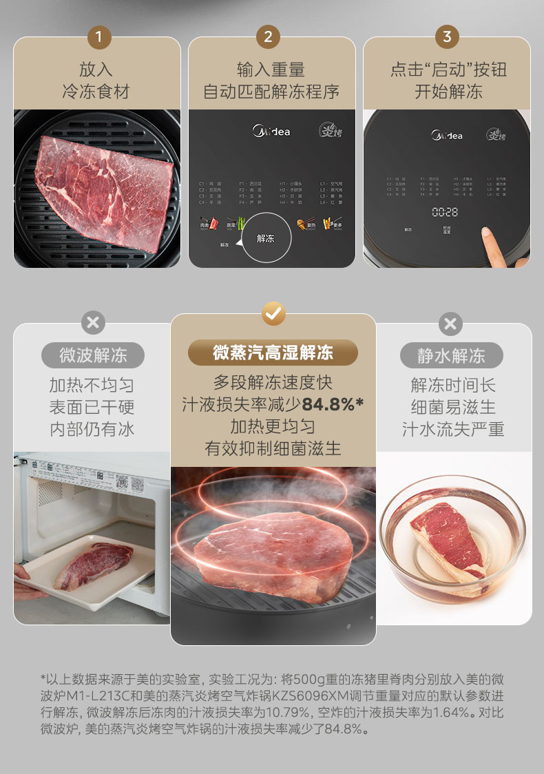 美的/MIDEA 空气炸锅家用免翻面蒸汽炎烤多功能大容量蒸烤一体新款电烤箱