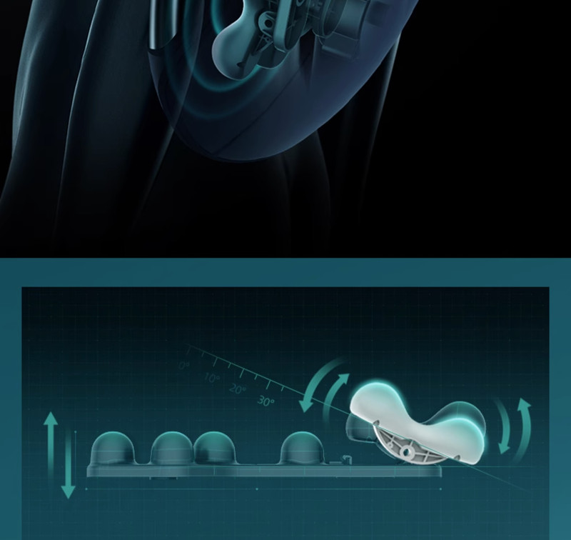 飞利浦/PHILIPS 腰部按摩器 背部按摩仪多功能腰椎揉捏热敷腰肌劳损按摩仪