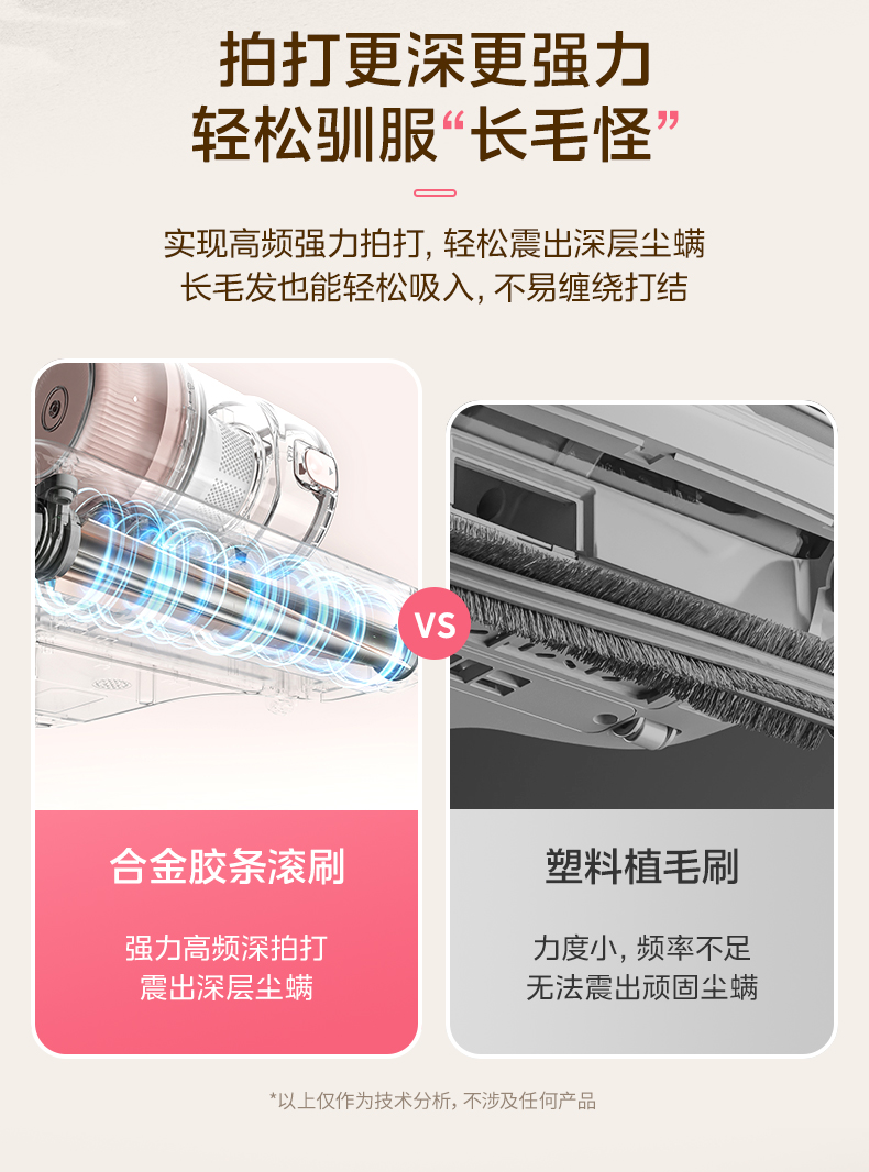 美的/MIDEA 小旋风除螨仪BC3除螨神器床上吸尘器紫外线杀菌机吸猫毛神器