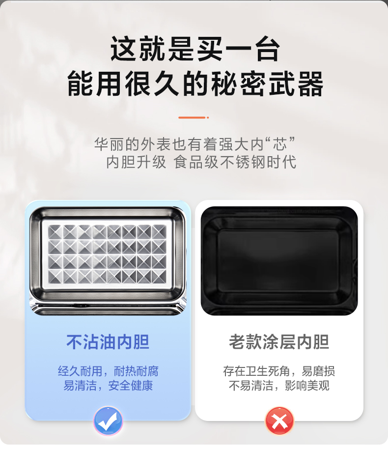 美的/MIDEA 微波炉蒸烤箱一体机家用不锈钢内胆智能小型平板变频光波炉M8