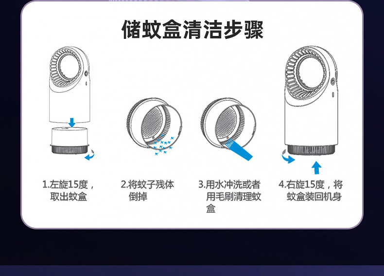 美的/MIDEA 灭蚊灯家用卧室驱蚊器诱捕苍蝇杀蚊虫电子灭蚊神器吸入式耐用