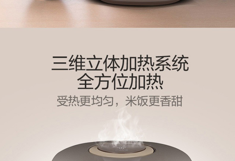 美的/MIDEA FS4017 电饭煲4l智能预约多功能家用电饭锅 茶色