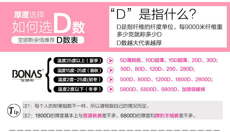 【4条装包邮】宝娜斯/BONAS加裆透气15D斜纹防脱散T裆连裤袜丝袜防勾丝长筒袜女士6506X