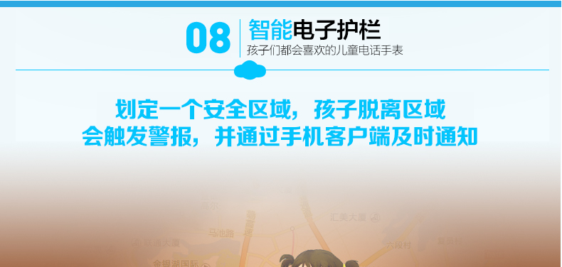  儿童智能手表手机大彩屏定位插卡打电话手环学生防丢失追踪防水男女