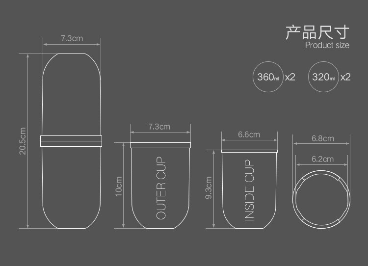 旅行洗漱杯牙刷牙膏便携套装女男户外出差旅游洗漱包收纳盒漱口二分杯