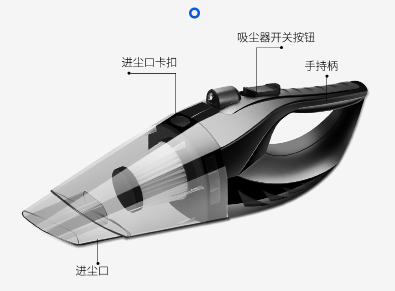 车载吸尘器车用小型无线充电汽车车内强力专用家车两用大功率家用