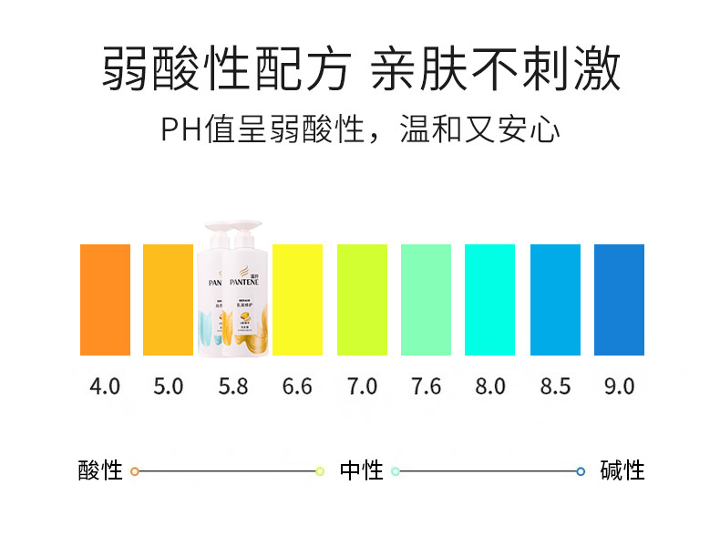  潘婷洗发水500ml丝质顺滑乳液修护洗发露干枯改善柔顺男女