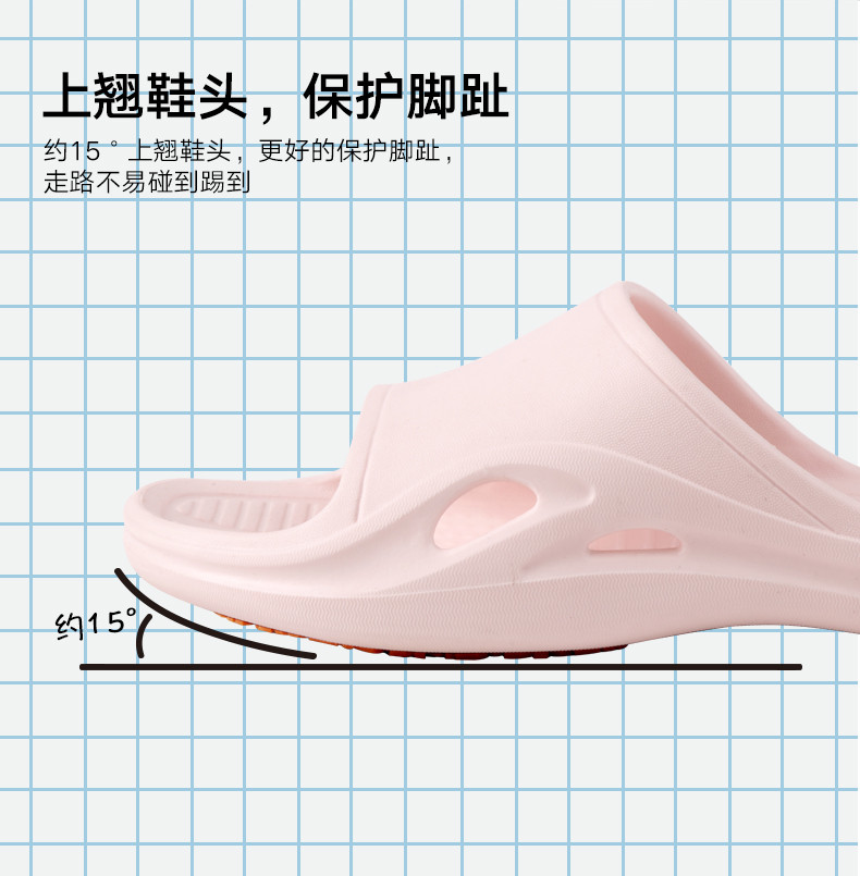 ABS爱彼此 轻便防滑浴室凉拖鞋 夏季室内情侣拖鞋