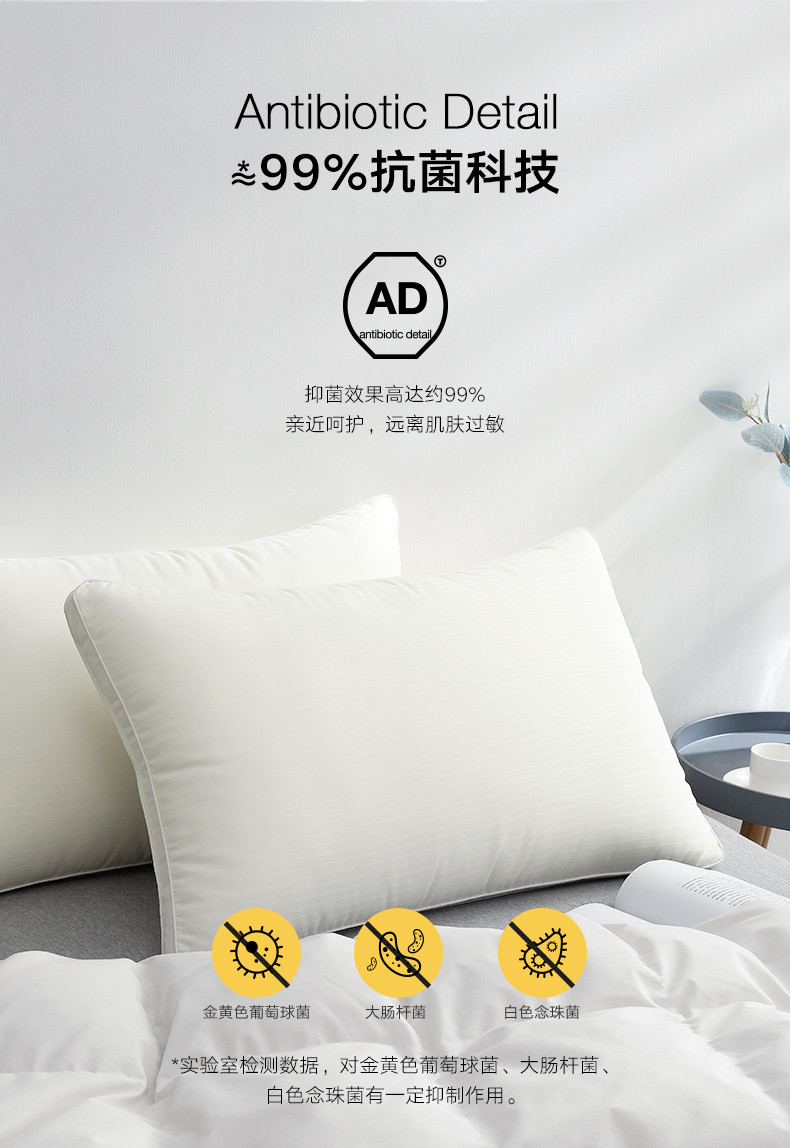 爱彼此/ABS ABS爱彼此 软纤科技抗菌防螨舒弹枕芯