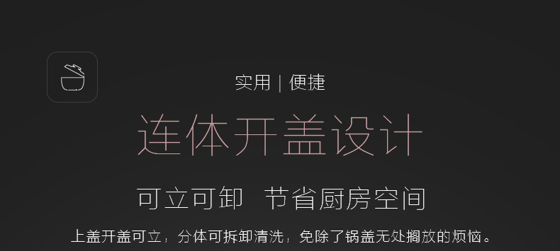 美的/MIDEA 电压力锅 升级7档口感 一锅双胆 MY-YL50Simple101