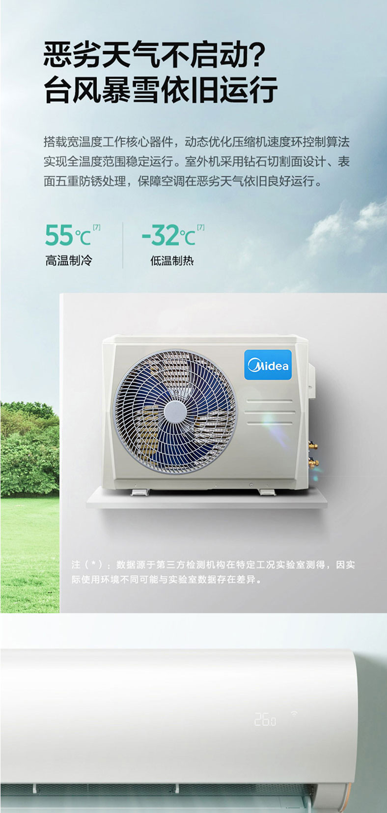 美的/MIDEA KFR-35GW/N8ZHA1 一级变频节能美的智能空调挂机1.5匹家用壁挂式