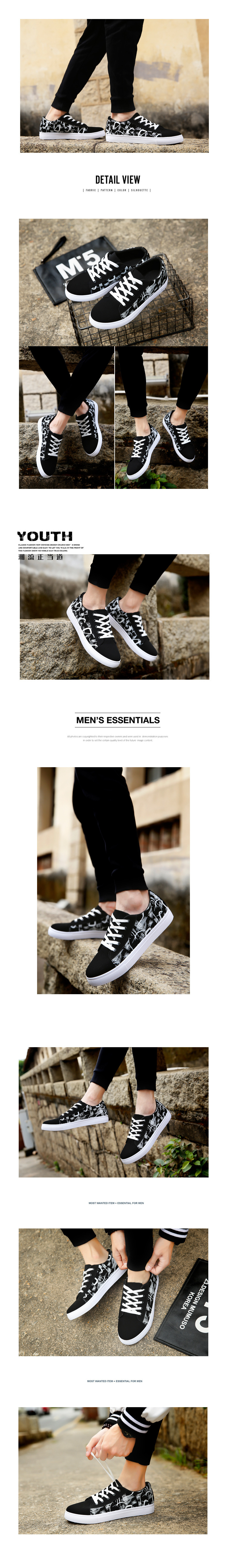WF新款男式男鞋韩版时尚学生板鞋休闲潮鞋低帮运动鞋子