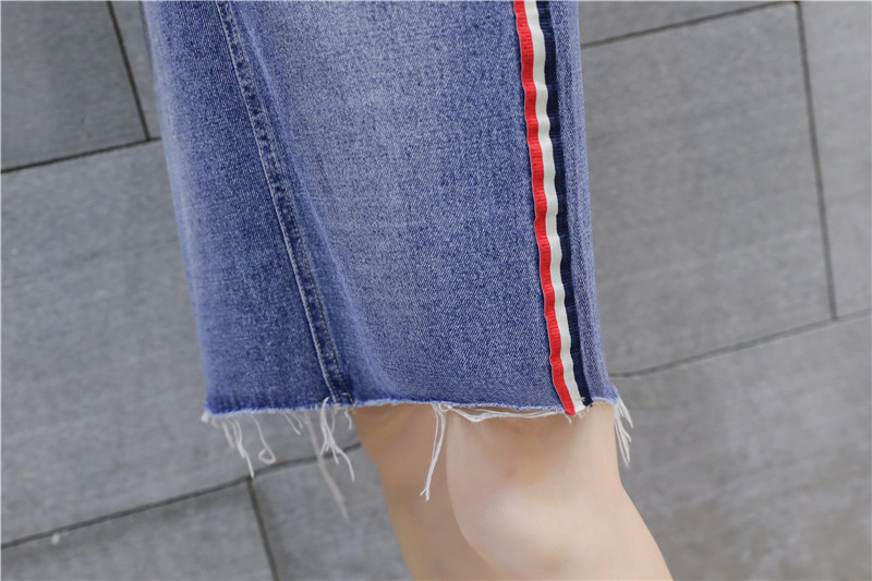 FX2019春季韩版新款牛仔半身裙高腰松紧腰时尚学生中裙 女