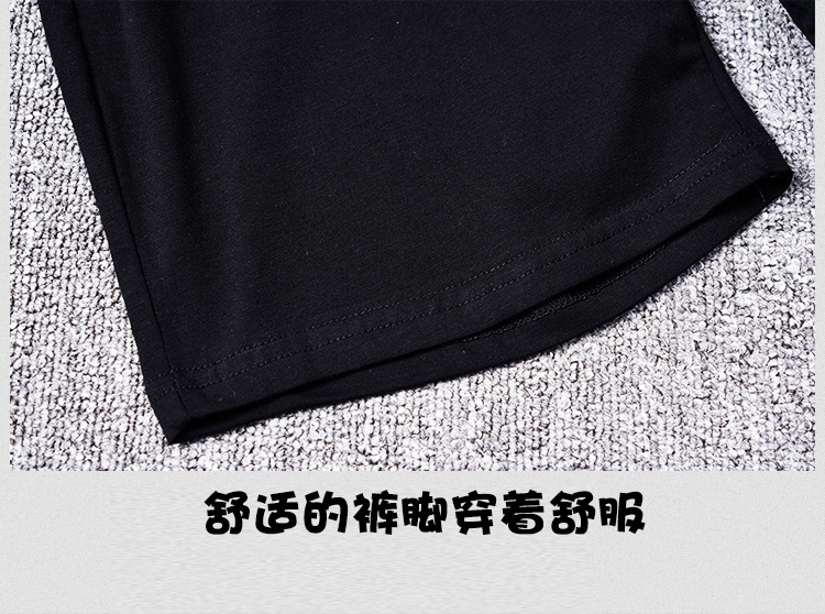 AI男童夏装2019新款套装童装中大童短袖儿童韩版T恤+中裤两件套潮