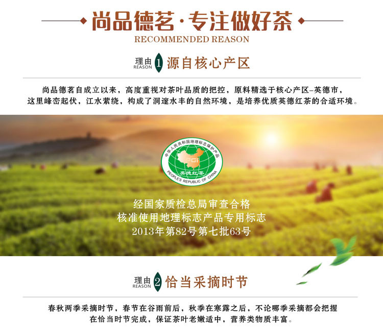 【茶】清远馆尚品德茗（臻系）英红九号252克42小包茶叶高端礼盒