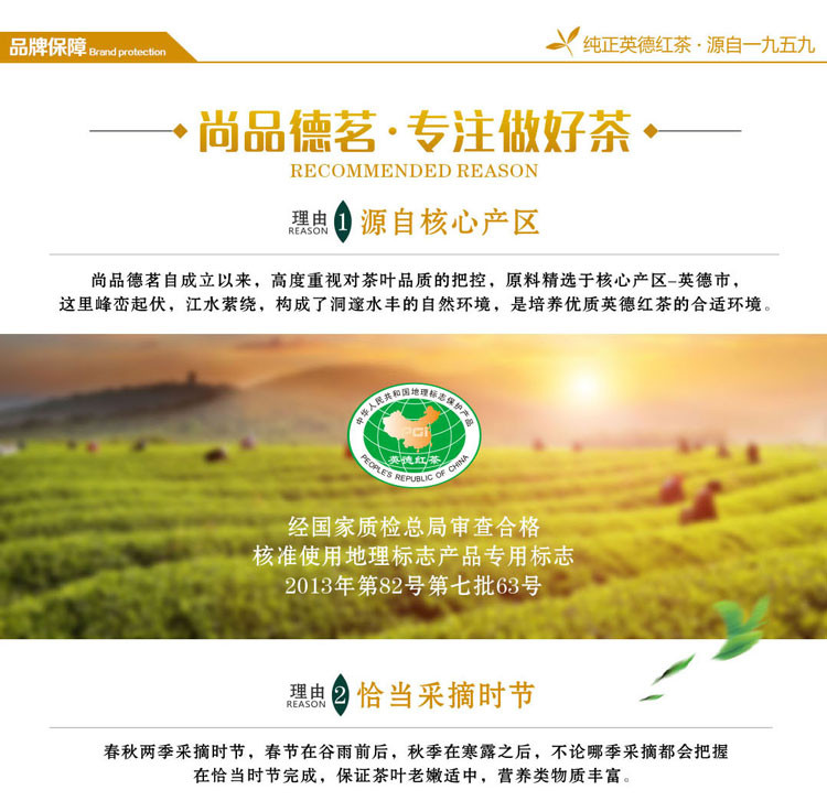 【茶】清远馆尚品德茗（仁系）英红九号200克8小盒装茶叶高端礼盒