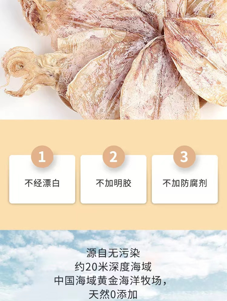 【阳江馆】鱿鱼干（A级）250g 汇然优品 当季新晒