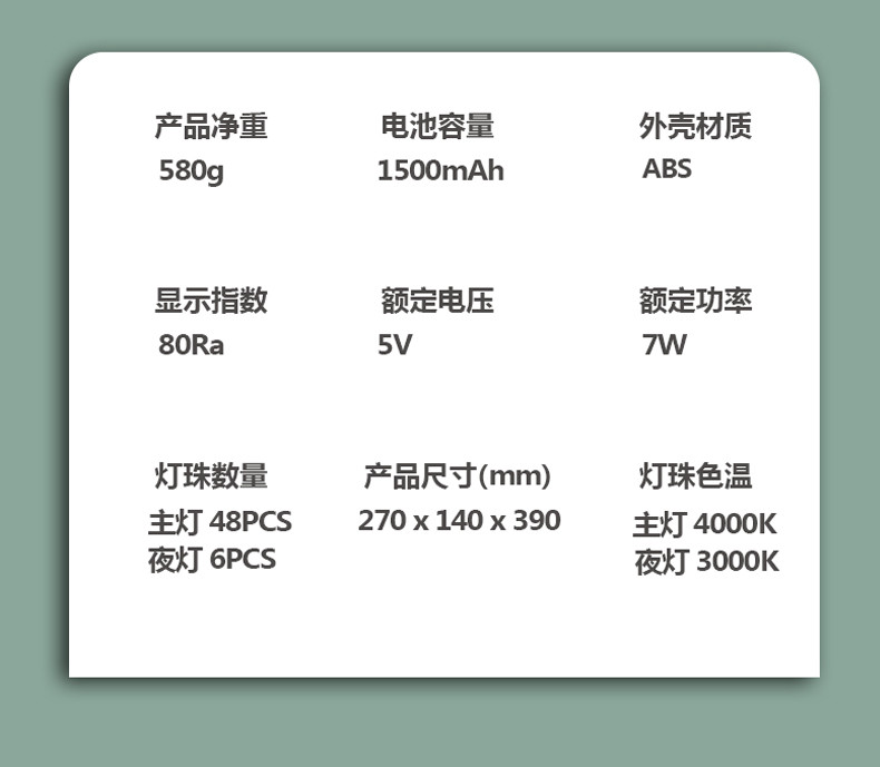 【东莞馆】B美的美小兔LED灯