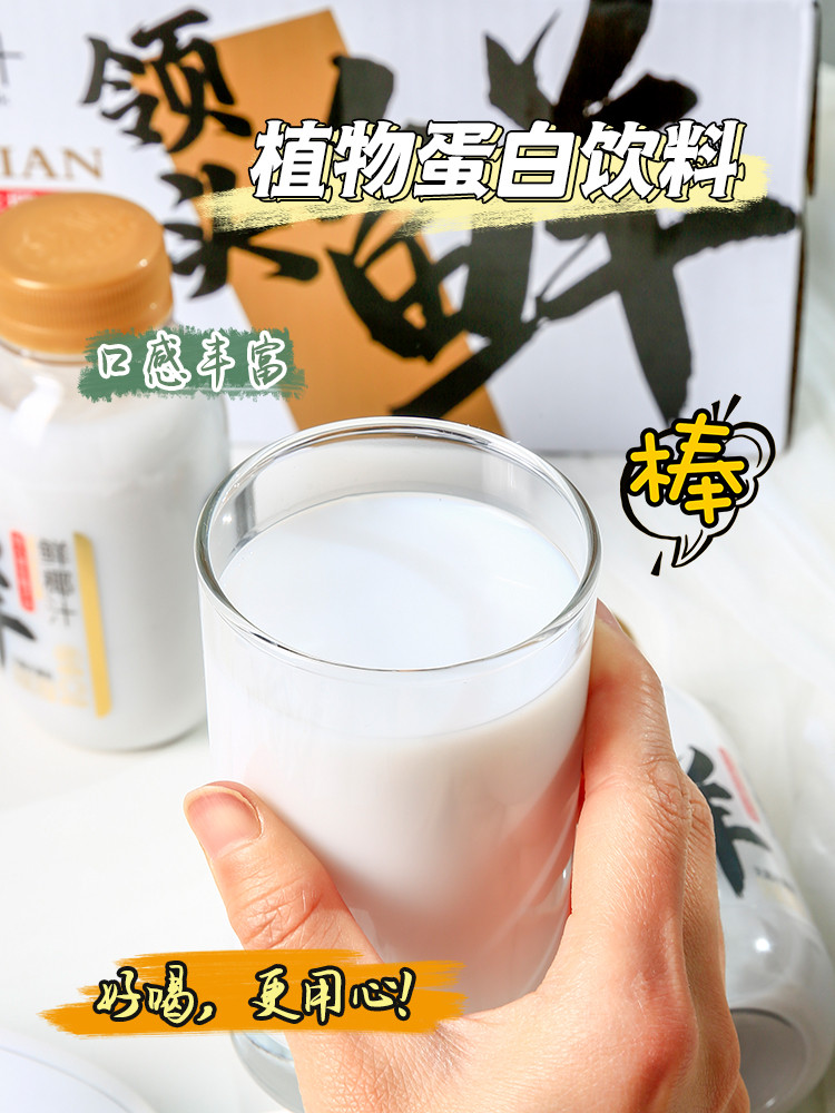  【东莞馆】领头鲜鲜椰汁（优惠直降）10瓶装 椰谷
