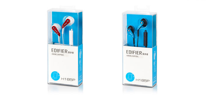 Edifier/漫步者 H185P耳塞式耳机智能手机线控语音耳机带麦