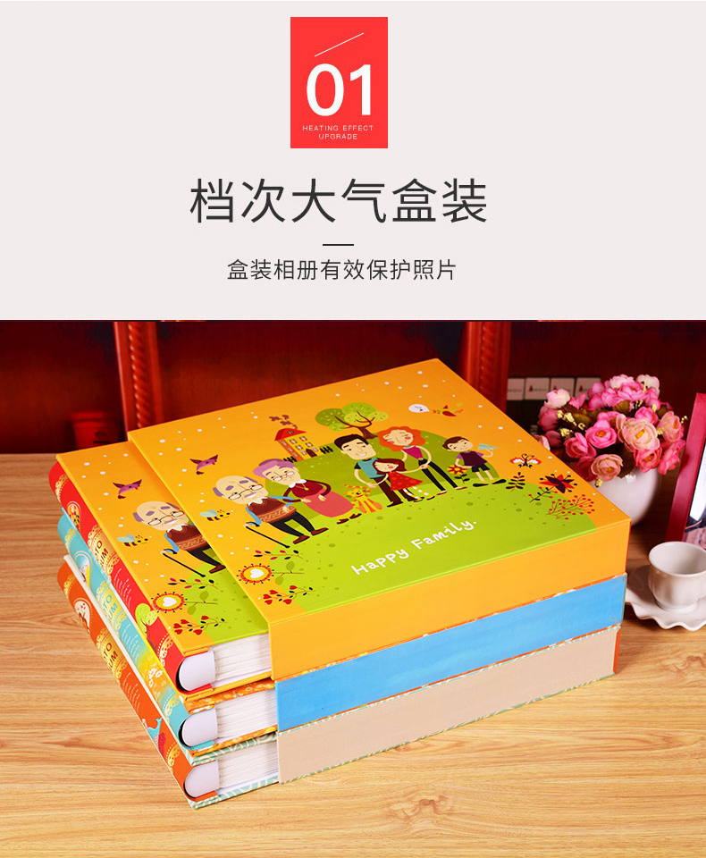 5678寸一本装 相册影集混装插页式10寸家庭相册本6寸大容量1198张