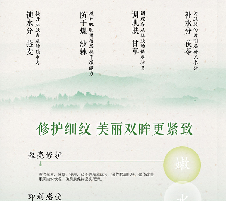 相宜本草（INOHERB）四倍多萃润泽眼霜