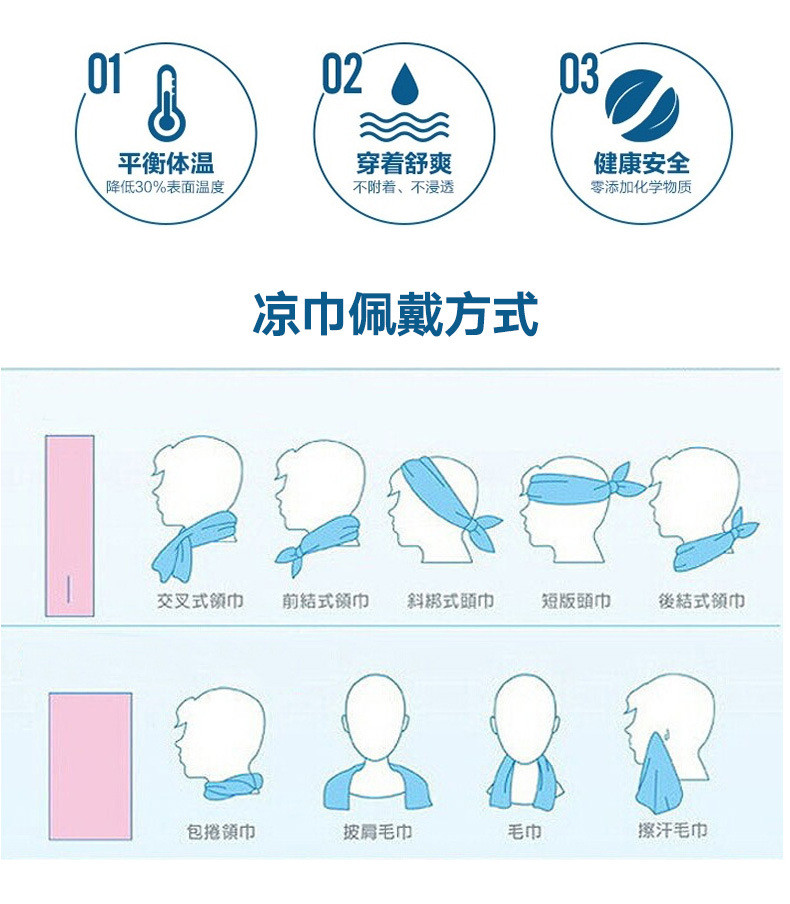 【邮乐吉安馆】【清仓】魔术毛巾 冰凉巾 盒装冷感运动毛巾遇水速冷凉巾 长跑男女吸汗冰巾