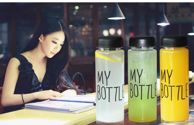 【邮乐吉安馆】【9.9元】my bottle 500毫升 塑料随手杯 随行杯子柠檬水杯玻璃透明