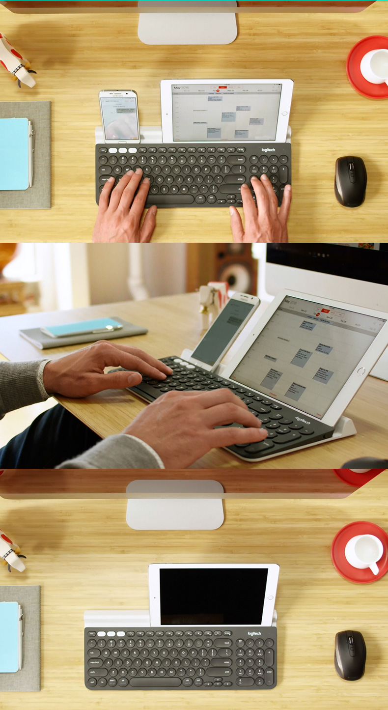 罗技/Logitech K780无线蓝牙优联双模式键盘iPAD手机平板办公便捷键盘