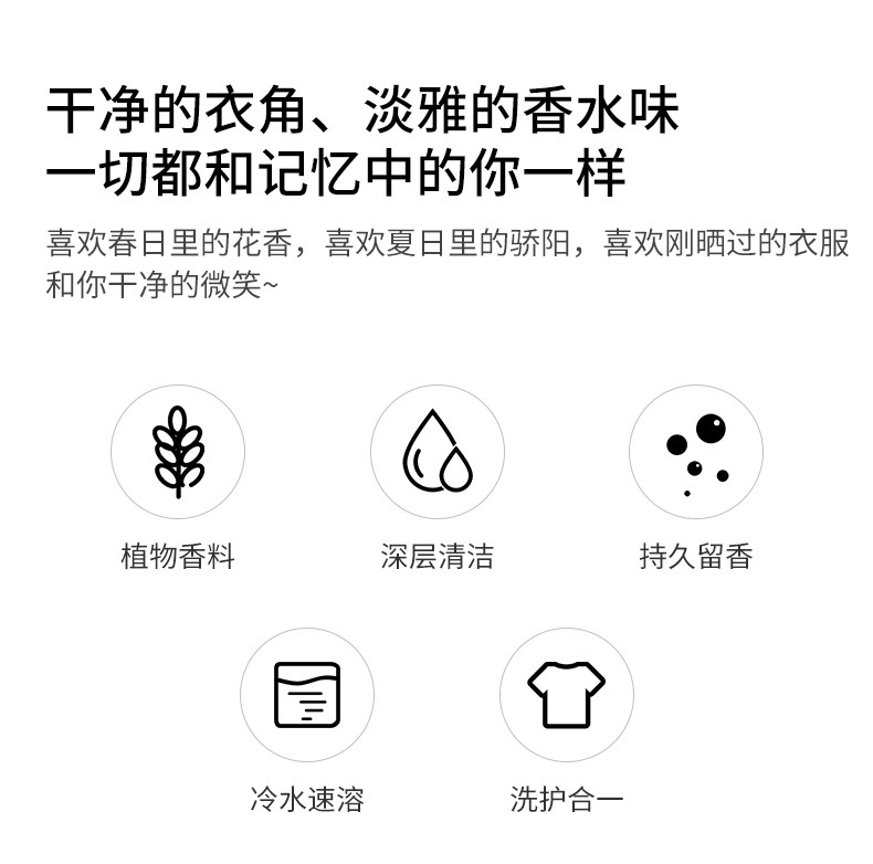 蓝漂洗衣液500g香味持久家用实惠装全效洗衣护理促销组合1袋装补充液