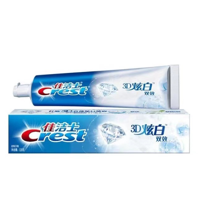 佳洁士/CREST 3D双效牙膏120g*2支