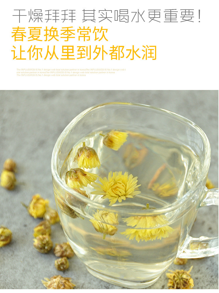 徽将军 菊花茶胎菊王杭白菊花草茶叶散清热去火50g