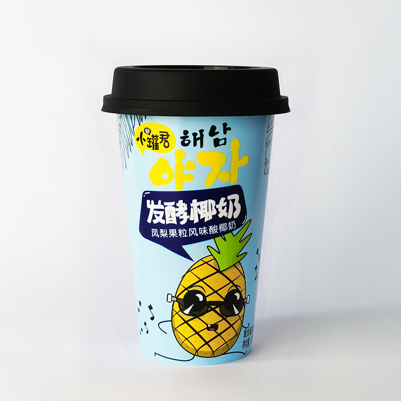 【邮政农品】海南小罐君发酵椰奶 (凤梨味380ml*6杯）