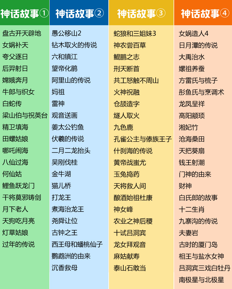 中国神话故事书小学版中国古代神话故事小学注音版绘本课外书（文）