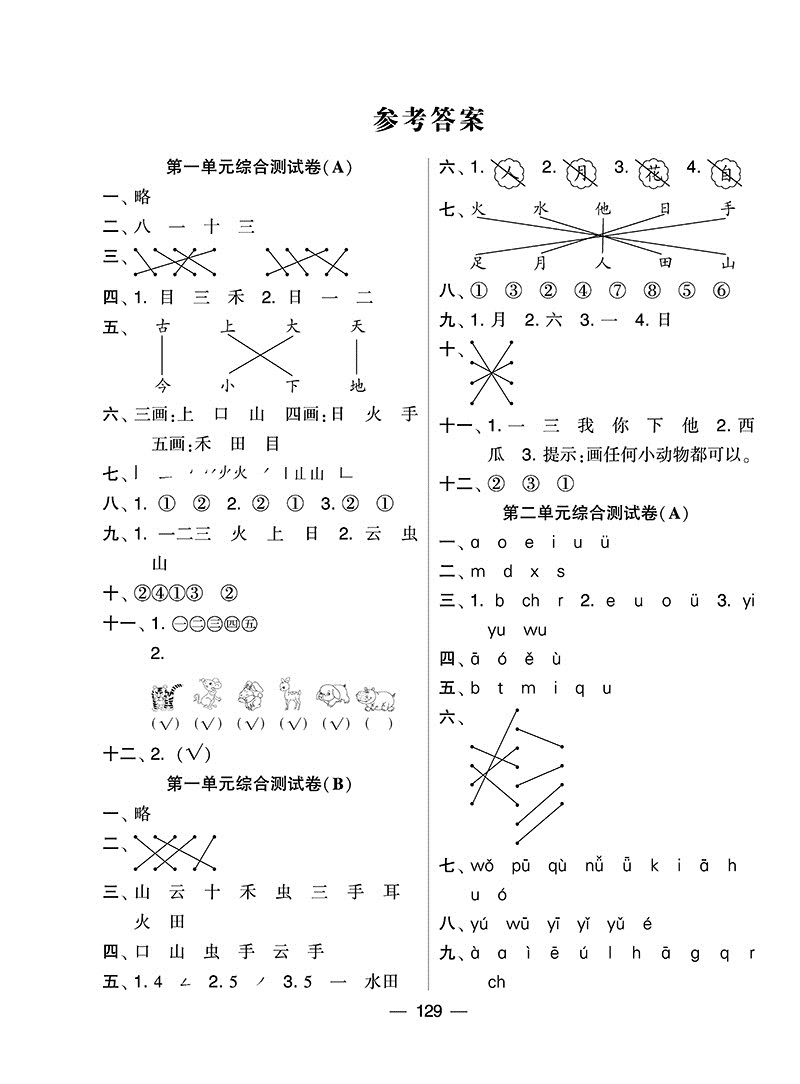 经纶学典 2019新版 语文 一年级上1年级上 部编人教版RJ 小学学霸+学霸提优大试卷 套装