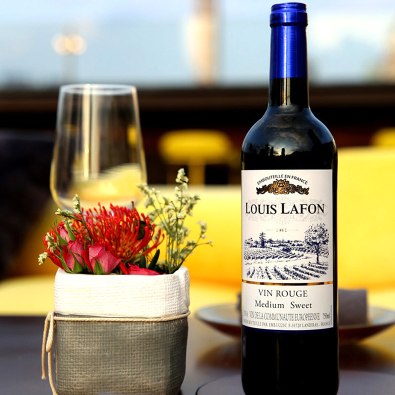Louis Lafon路易拉菲正品 法国原瓶原装进口红酒路易拉菲红葡萄酒750ml*6瓶整箱皮礼盒装