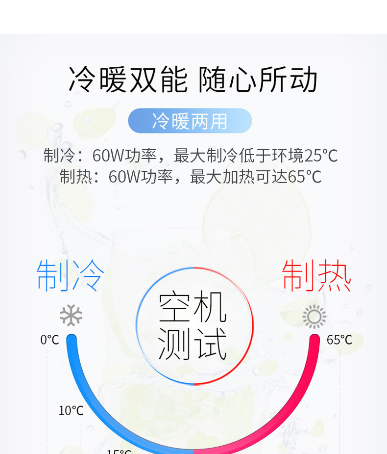 靖童 10升车载冰箱迷你冷暖小冰箱10L车家两用小型宿舍家车两用冷藏箱