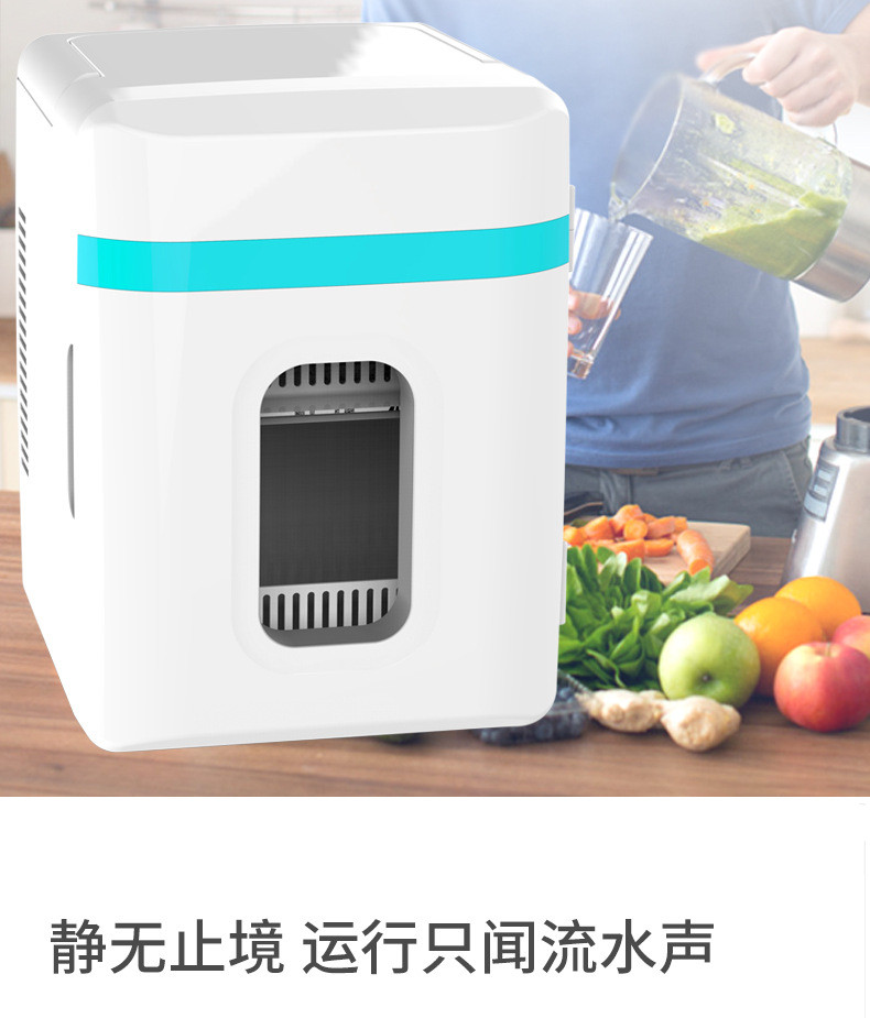 靖童 10升车载冰箱迷你冷暖小冰箱10L车家两用小型宿舍家车两用冷藏箱