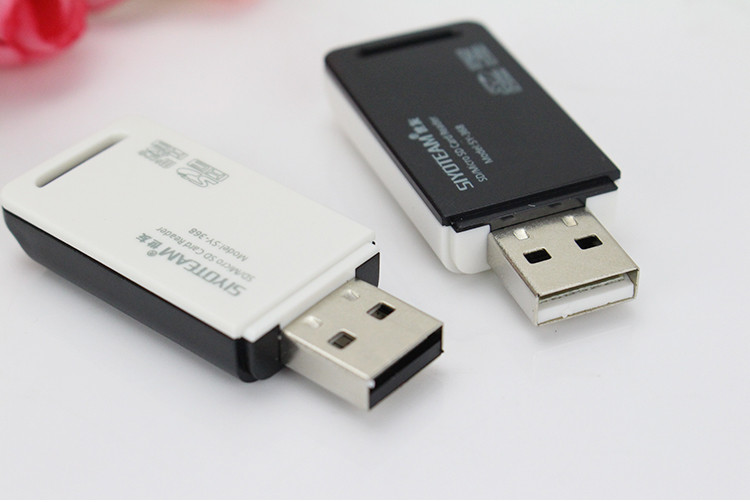 【来饰缘】天顺通便携USB二合一读卡器 TF SD 多功能手机读卡器高速读卡器