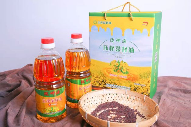 陇佳味 【邮乐 庆阳振兴馆】庆城陇坤源压榨菜籽油2.5L*2套装