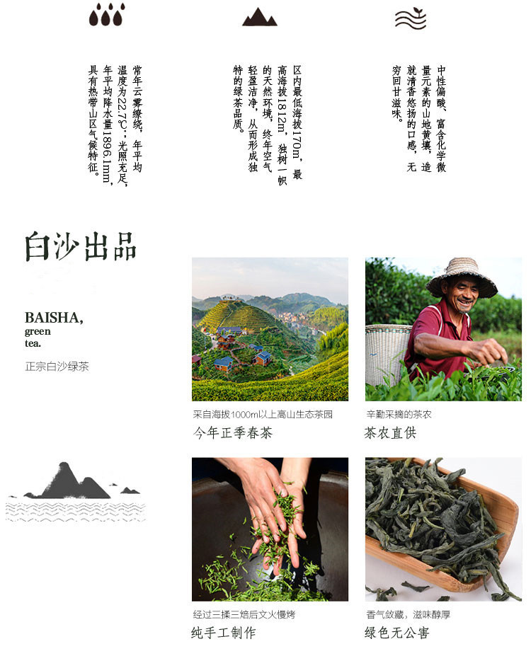 【海南白沙振兴馆】白沙绿茶香茗园绿茶400G（中碎）