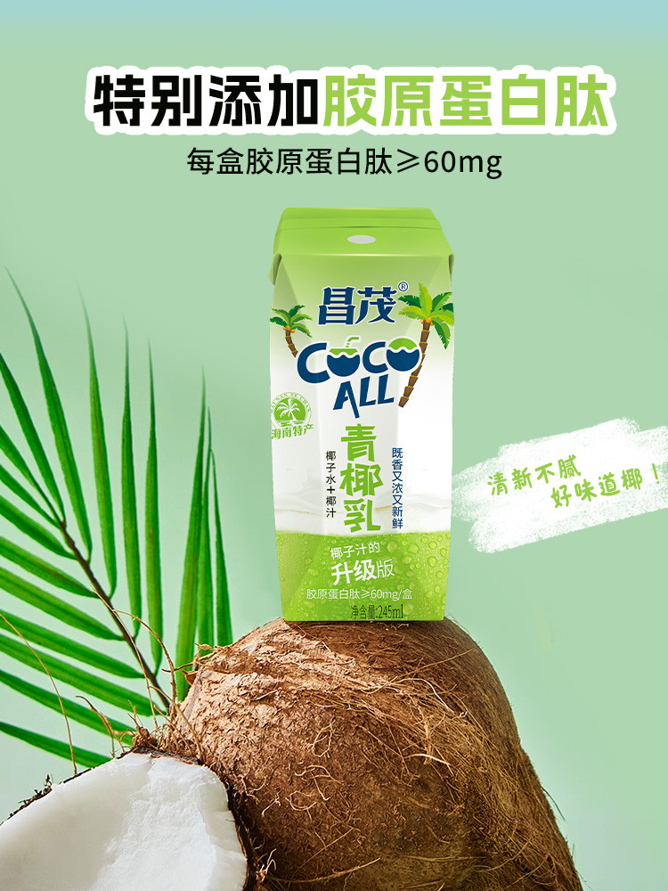 昌茂 青椰乳245ml*6瓶