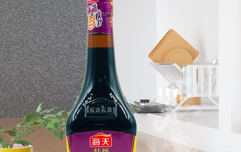 海天特级一品鲜酱油750ML/方瓶 玻璃瓶酿造酱油 凉拌炒菜调味提鲜 包邮